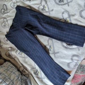 Blue stripe office pants